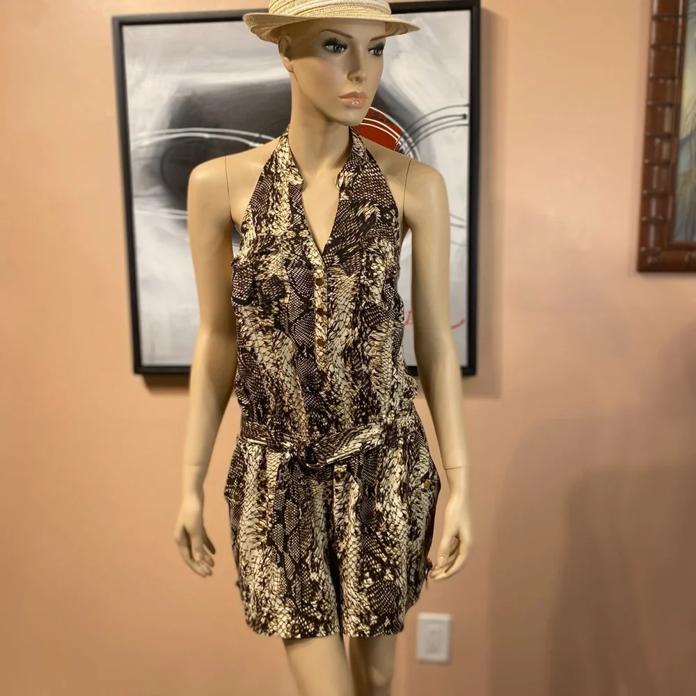 Cache Animal Print Romper